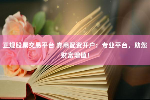 正规股票交易平台 券商配资开户：专业平台，助您财富增值！