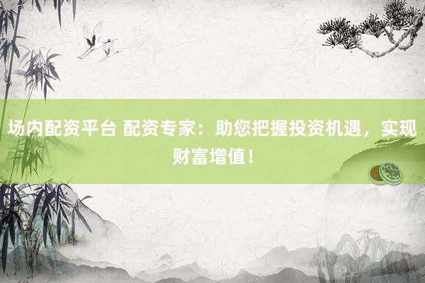 场内配资平台 配资专家：助您把握投资机遇，实现财富增值！