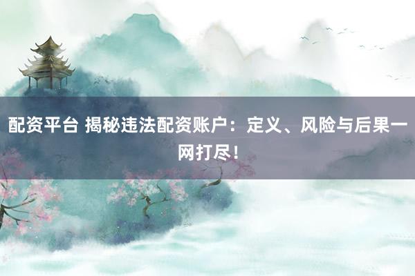 配资平台 揭秘违法配资账户：定义、风险与后果一网打尽！