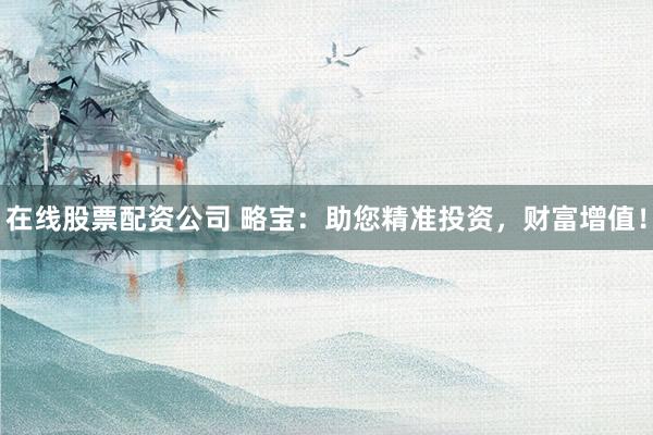 在线股票配资公司 略宝：助您精准投资，财富增值！