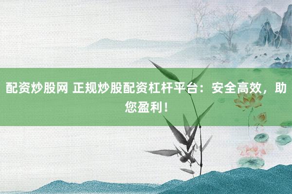 配资炒股网 正规炒股配资杠杆平台：安全高效，助您盈利！